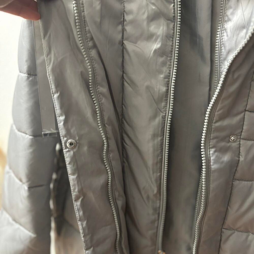 Tahari Casey Fitted Puffer Coat for Women-Quilted Winter Coat with Bib Size XL - Picture 7 of 8